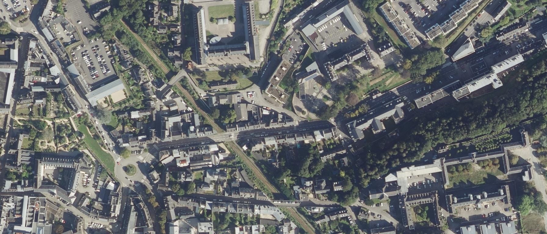 Vue aérienne de Bâtiment CFA Bretagne - Site de Quimper