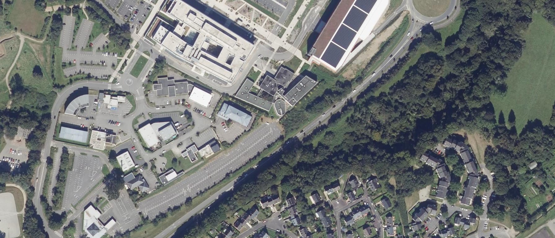 Vue aérienne de IFSI CHRU Brest