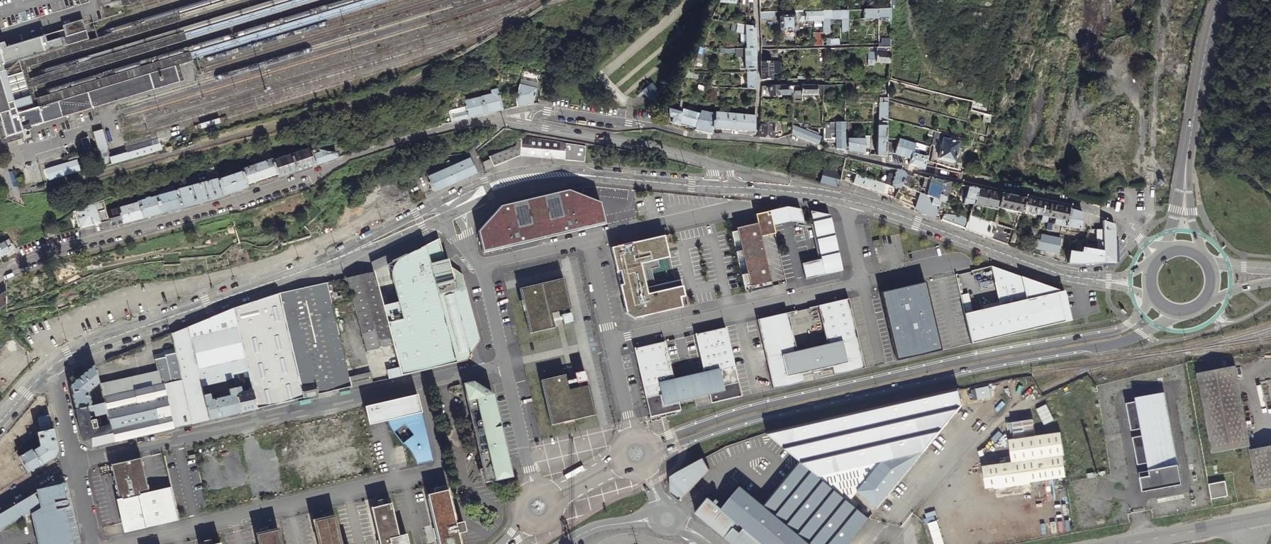 Vue aérienne de IFSI Croix Rouge Française Brest