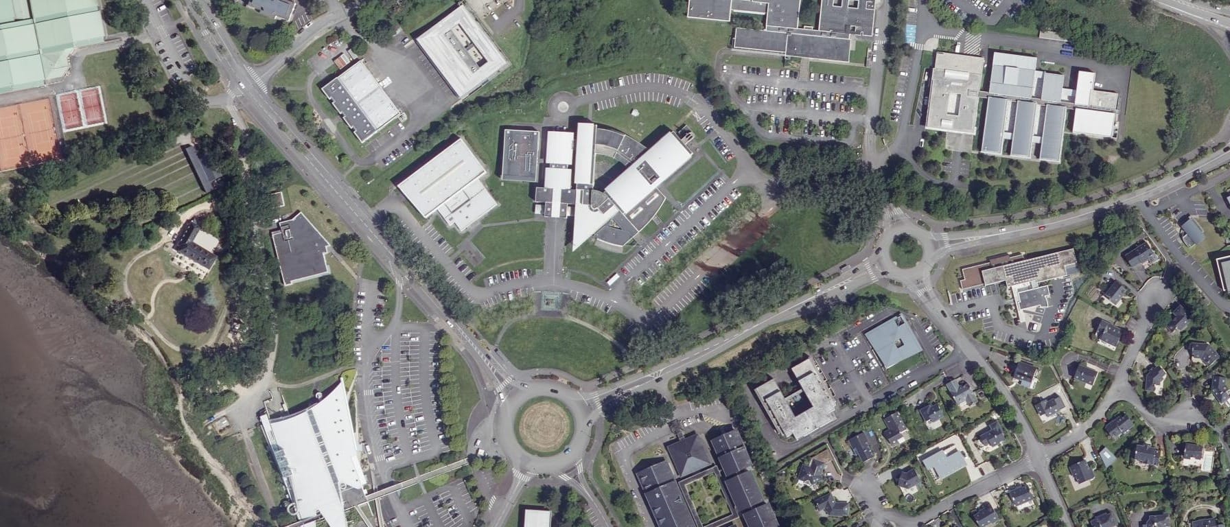 Vue aérienne de Université de Brest - Site de Quimper