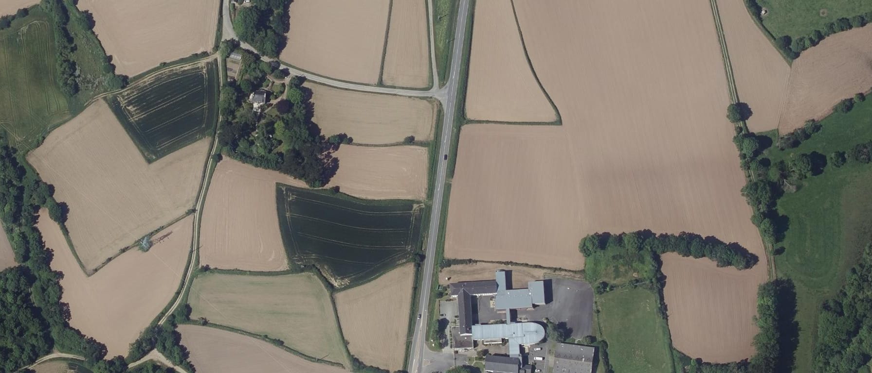 Vue aérienne de IREO de Lesneven