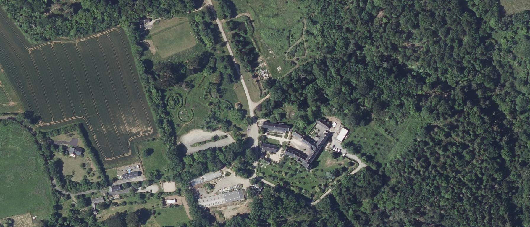 Vue aérienne de CFA de Kerliver-Hanvec EPL Chateaulin