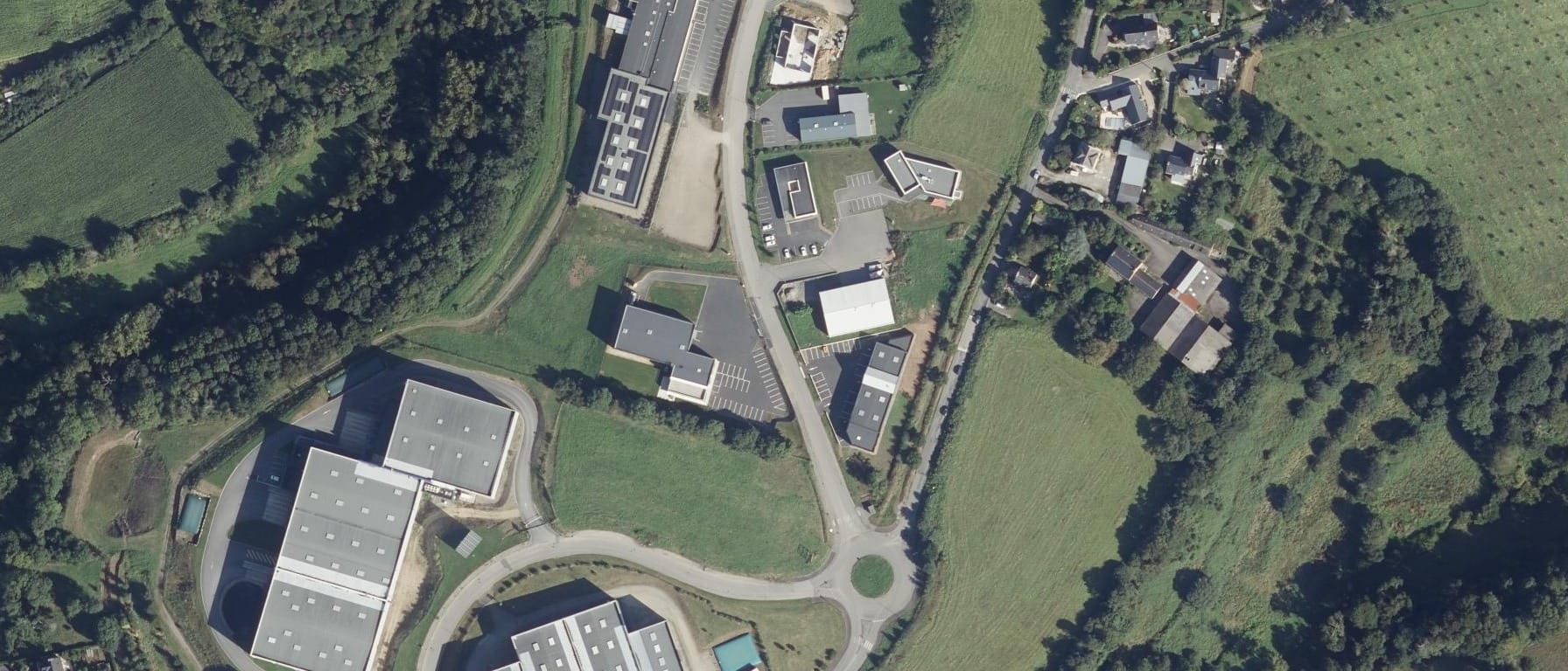 Vue aérienne de Pôle formation UIMM Bretagne - CFA de l'Industrie QUIMPER