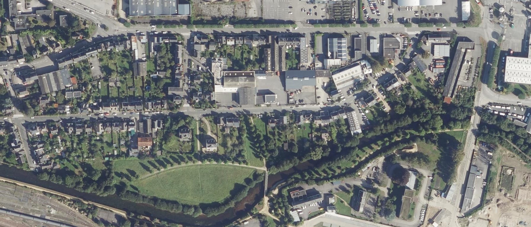 Vue aérienne de CFA EXAOUEST Quimper