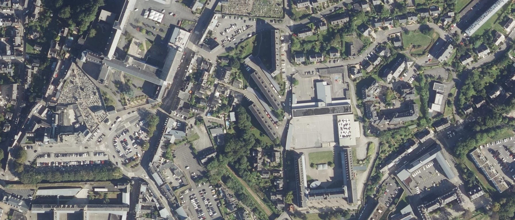 Vue aérienne de Antenne CFA IBEP Quimper