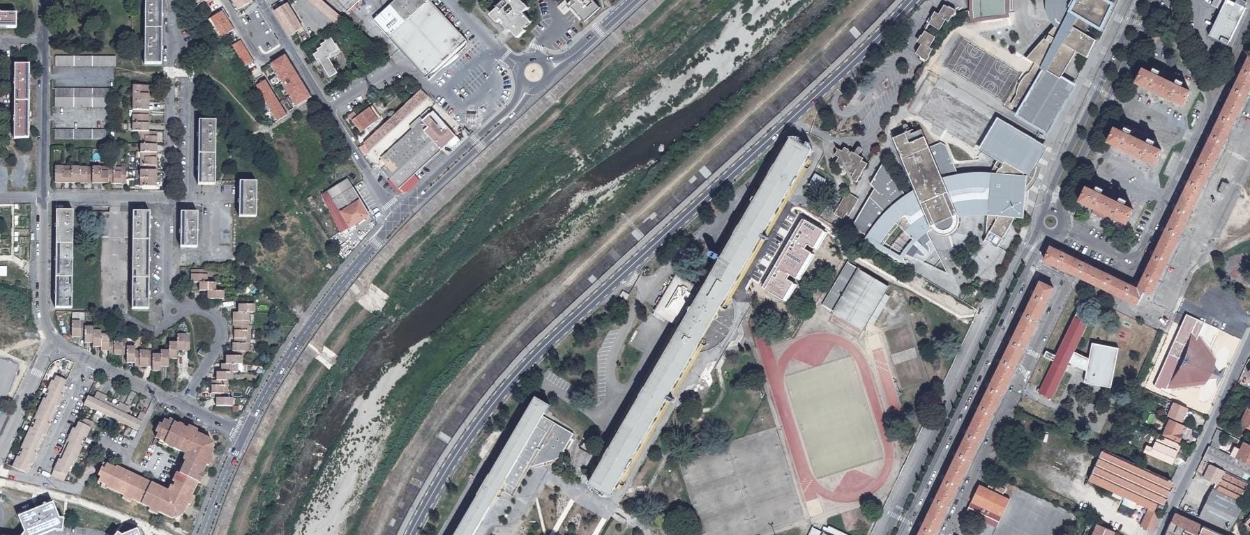 Vue aérienne de Lycée Jean-Baptiste Dumas