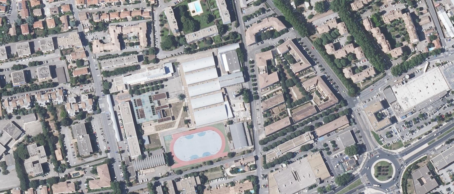 Vue aérienne de GRETA-CFA du Gard - Lycée Mistral
