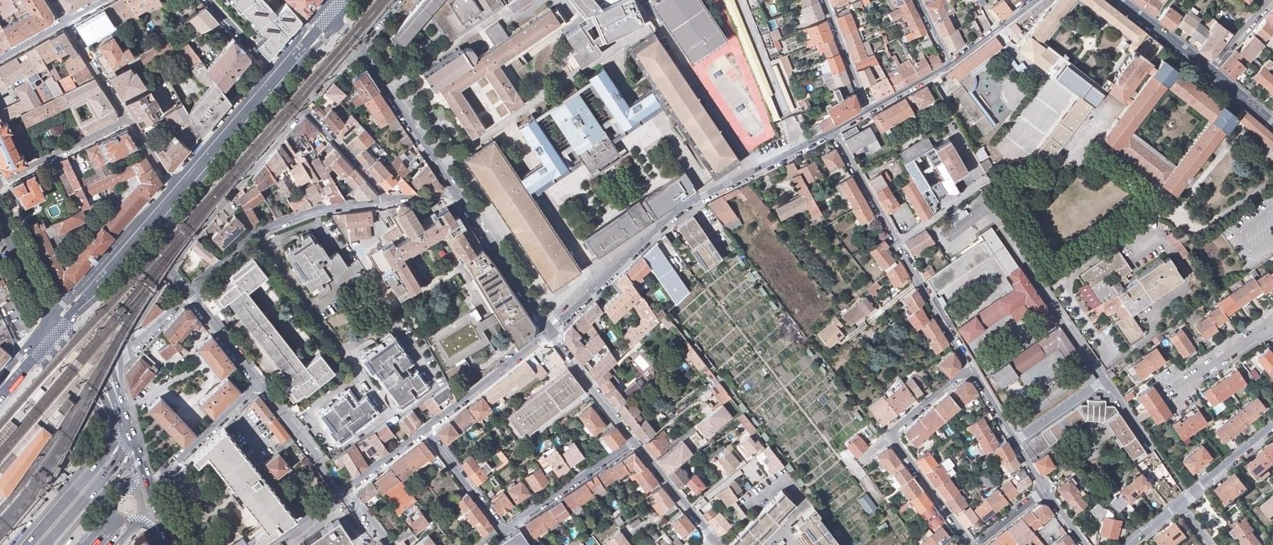 Vue aérienne de Lycée Emmanuel d'Alzon (Nîmes - 30)