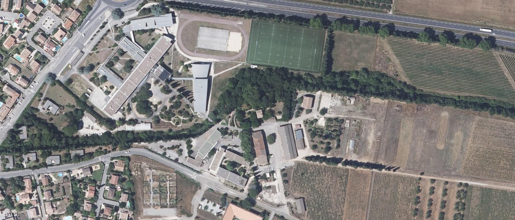 Vue aérienne de Lycée agricole Marie Durand