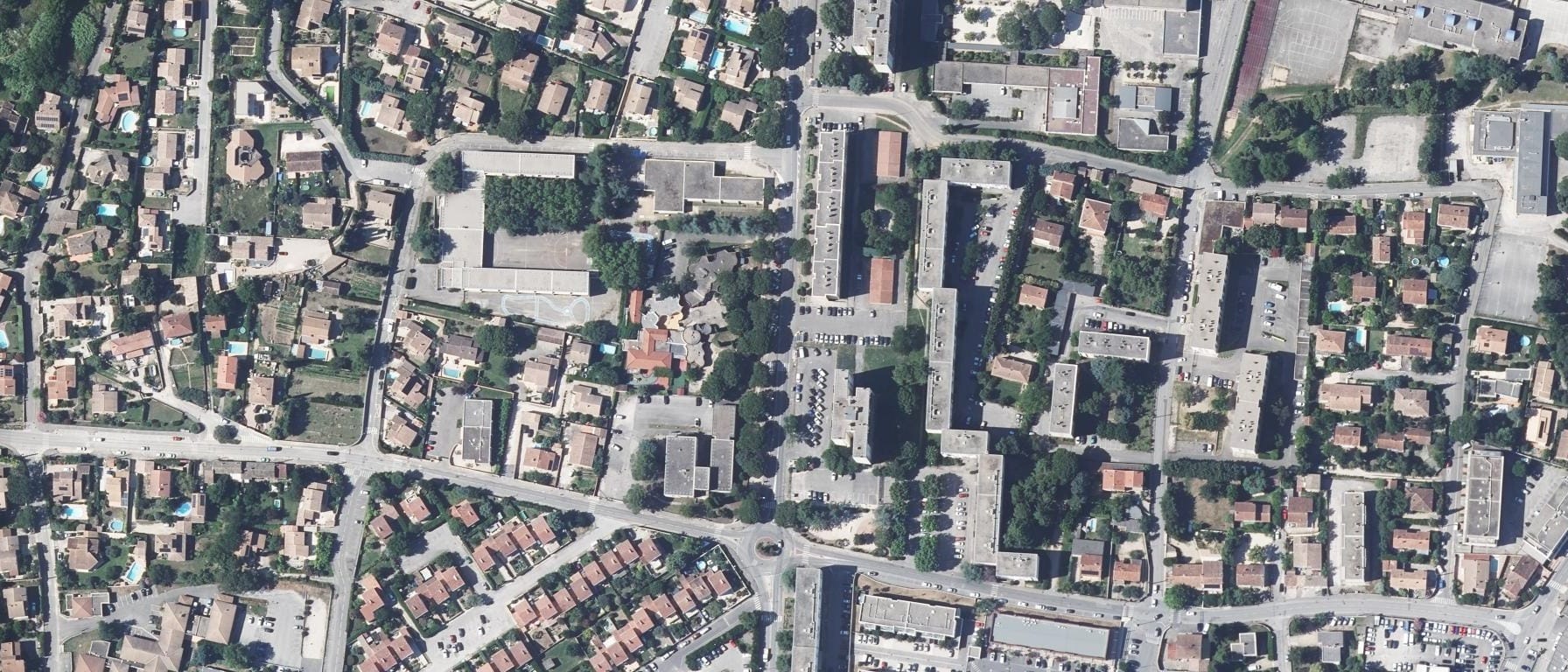 Vue aérienne de Lycée Albert EINSTEIN