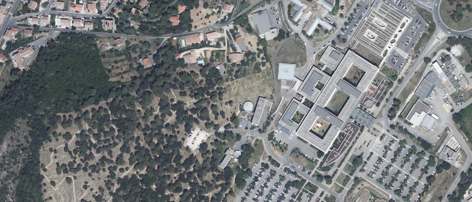 Vue aérienne de IFSI CH Alès-Cévennes