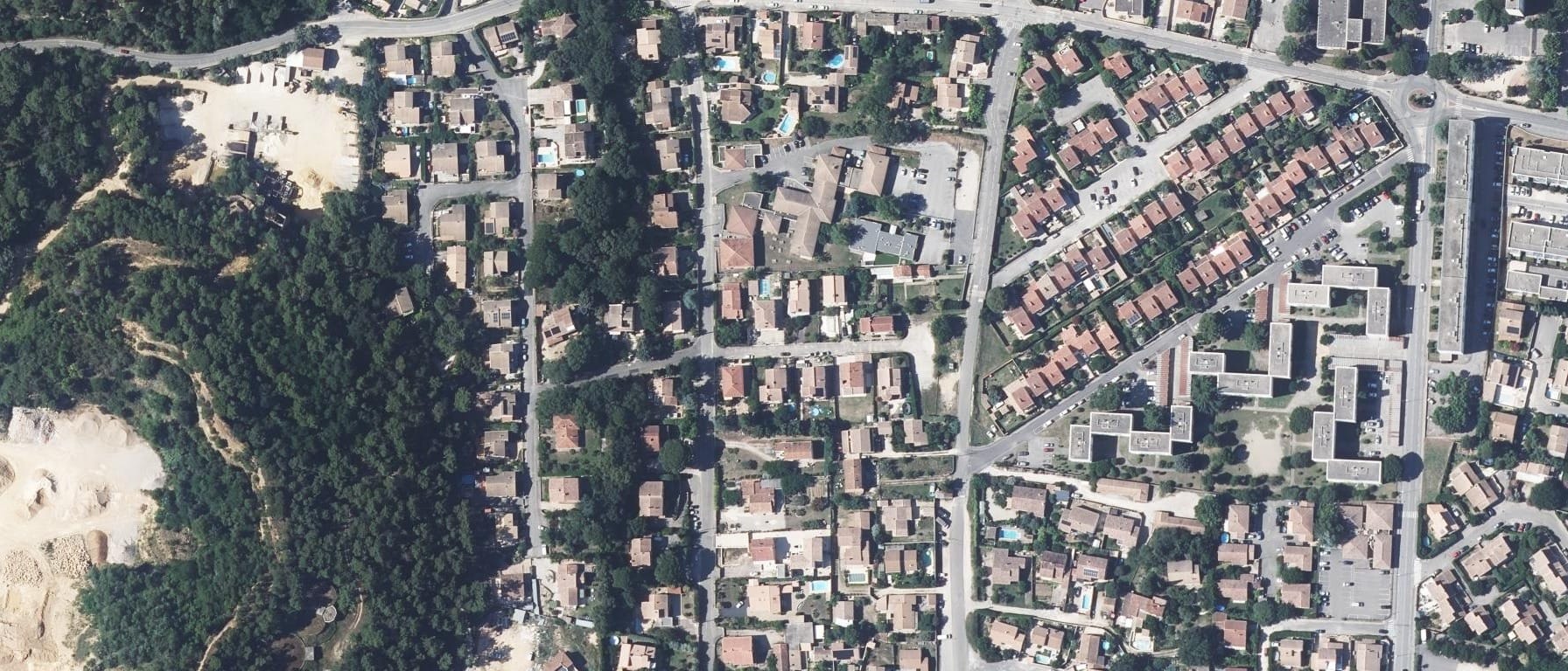 Vue aérienne de IFSI CH Bagnols Sur Ceze