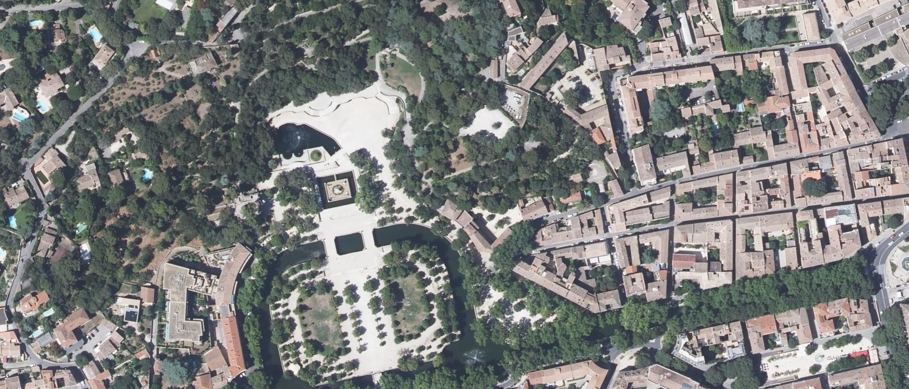 Vue aérienne de Institut National des Formations Notariales de Nîmes