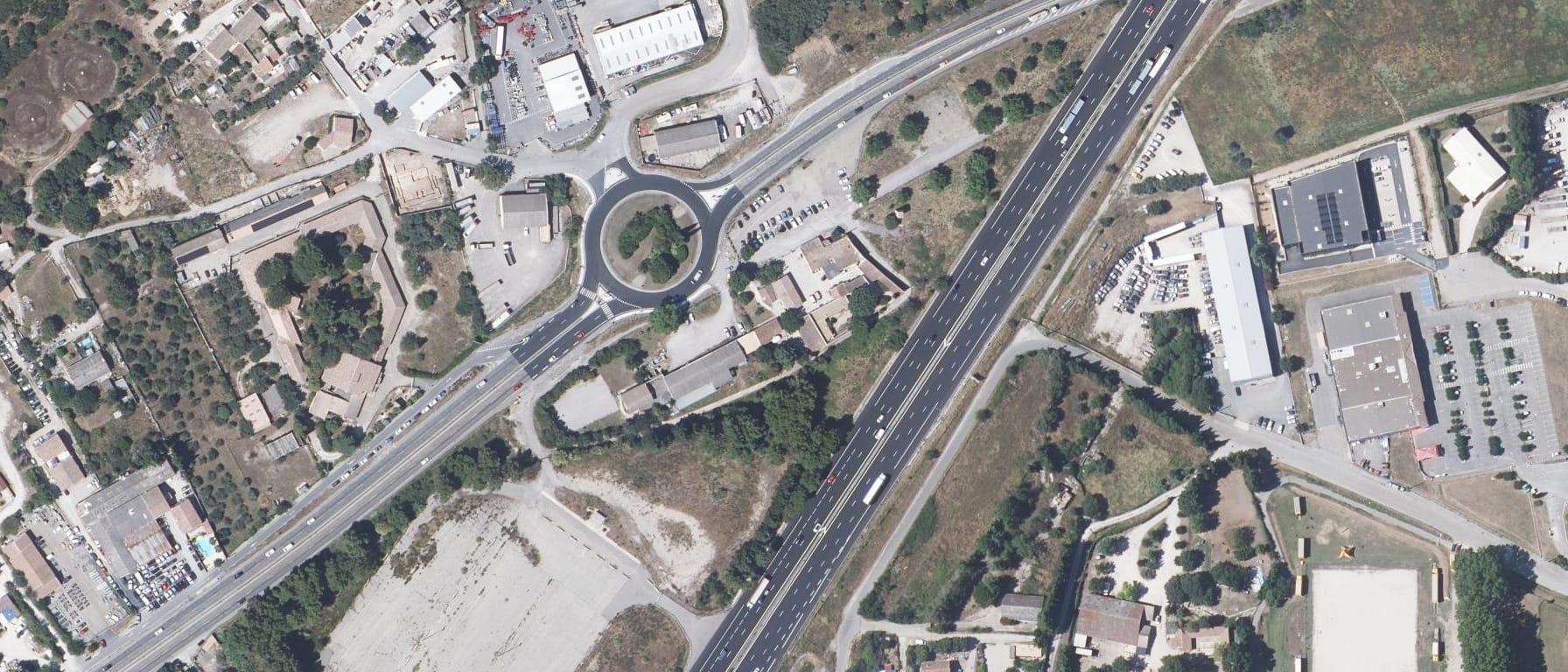 Vue aérienne de MFR de Marguerittes