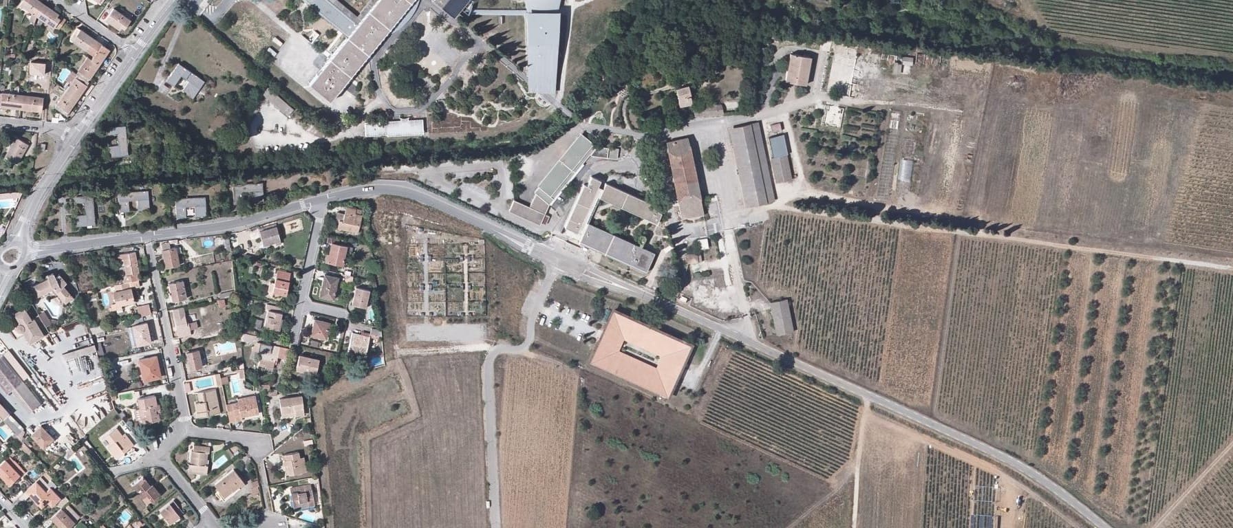 Vue aérienne de CFA DU GARD ANN LEGTA MARIE DURAND