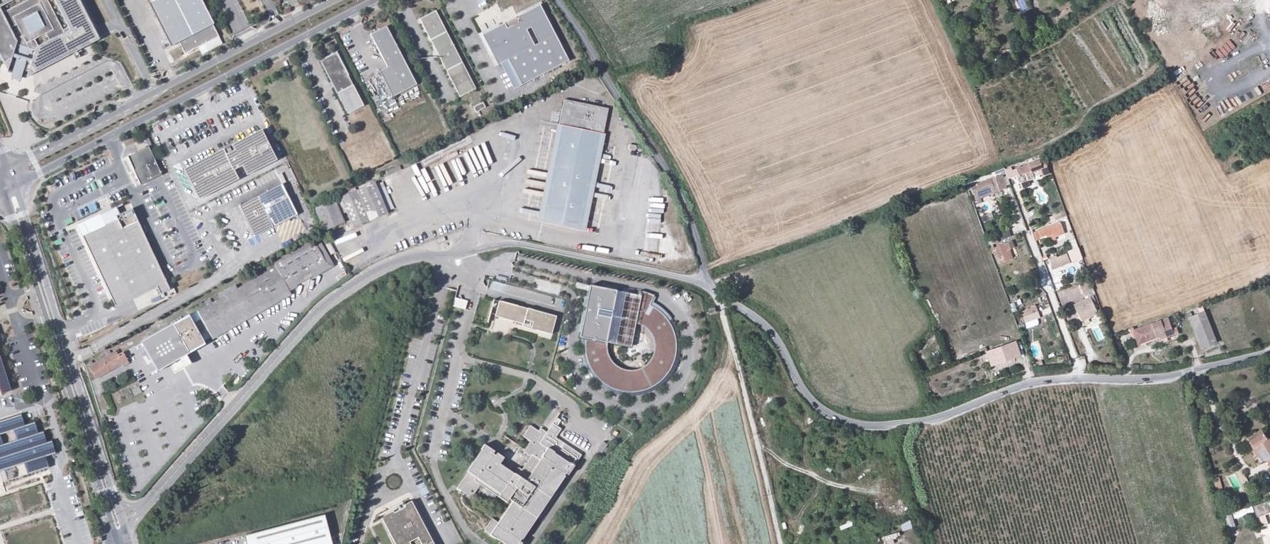 Vue aérienne de IFME (institut de formations aux métiers éducatifs) de Nîmes