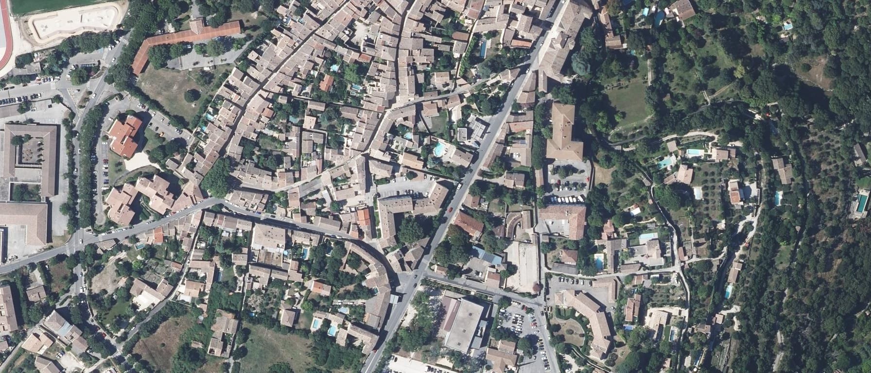 Vue aérienne de IFSI CHU Nîmes - Site : ville d'Uzès