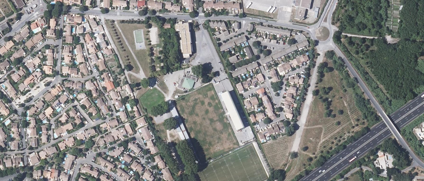 Vue aérienne de ORGANISME DE FORMATION DU RUGBY CLUB NIMOIS