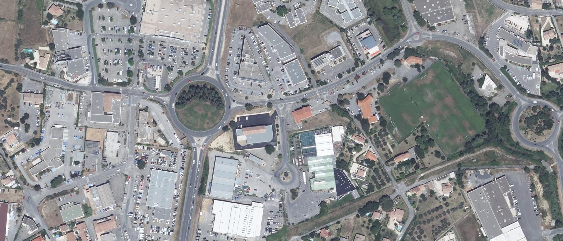 Vue aérienne de NIMES UNIVERSITE - ALES