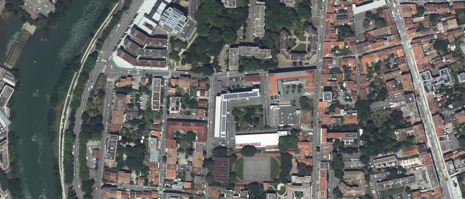 Vue aérienne de Lycée Marcelin Berthelot - CFA Public Education Nationale