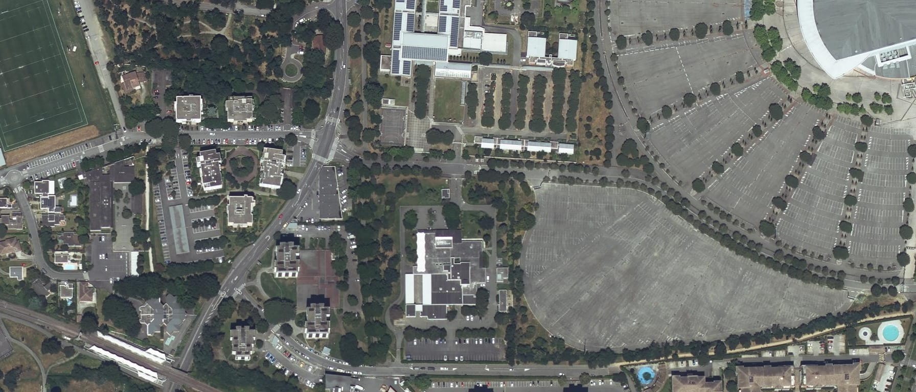 Vue aérienne de Lycée Hotellerie Et Tourisme d'Occitanie - CFA Public Education Nationale