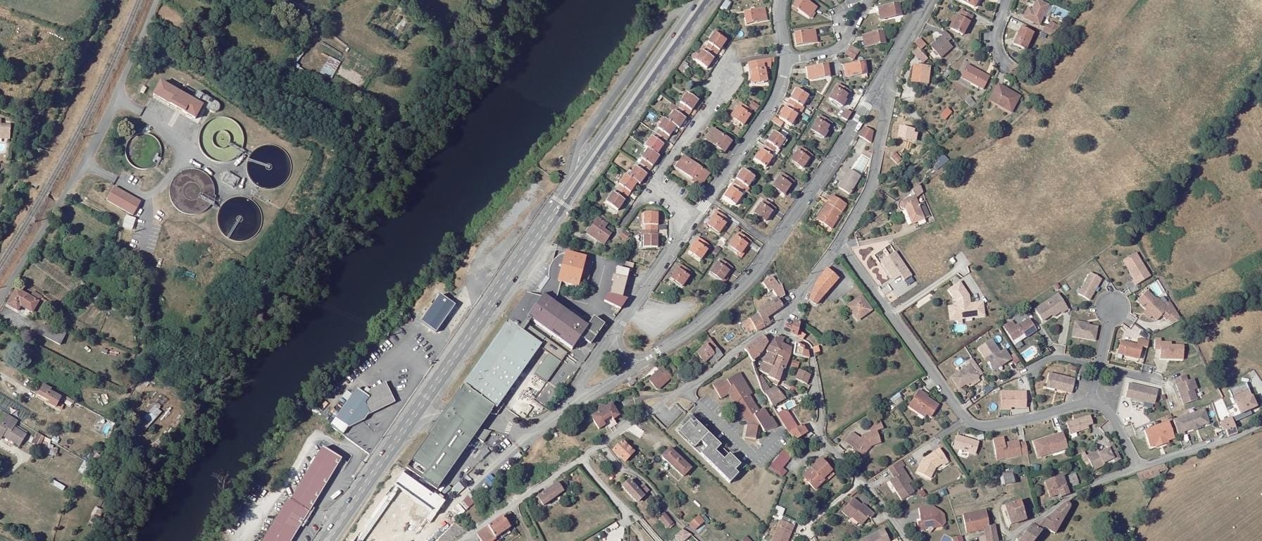 Vue aérienne de CREPS de Toulouse - Antenne de Foix (31)