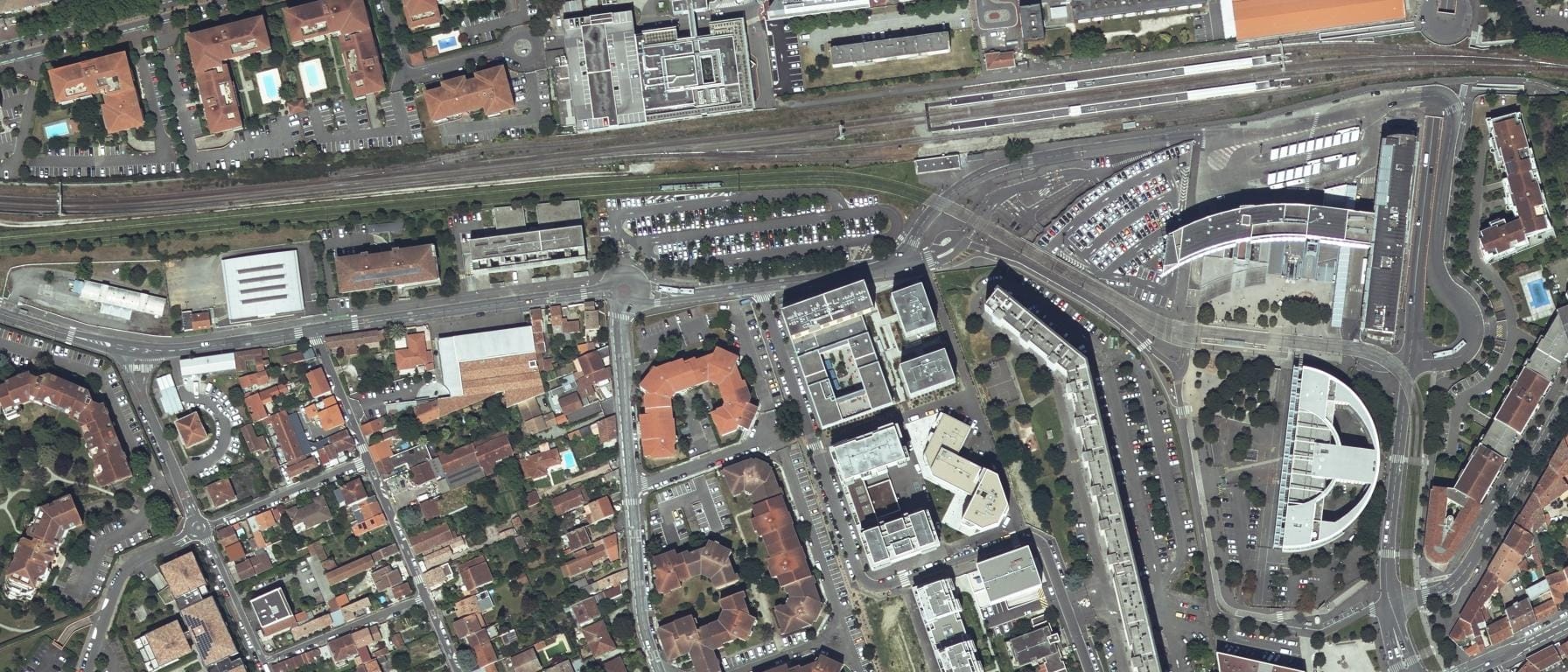 Vue aérienne de EC.SECONDAIRE ET TECHN.PRIVEE VIDAL (Toulouse - 31)