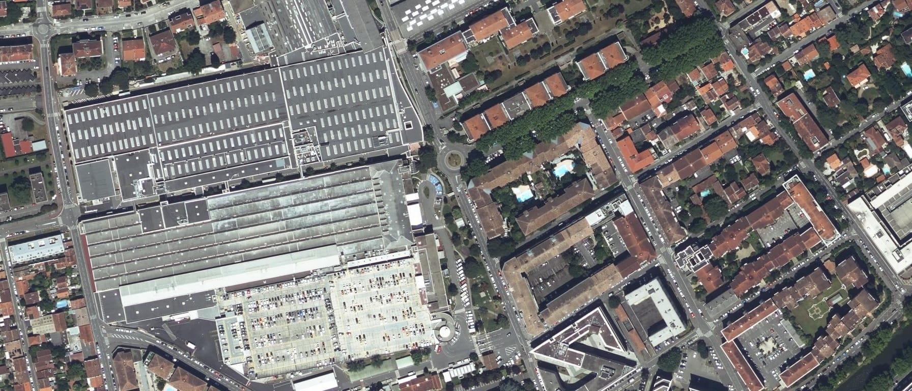 Vue aérienne de Lycée professionnel des Métiers de l'Aéronautique Airbus