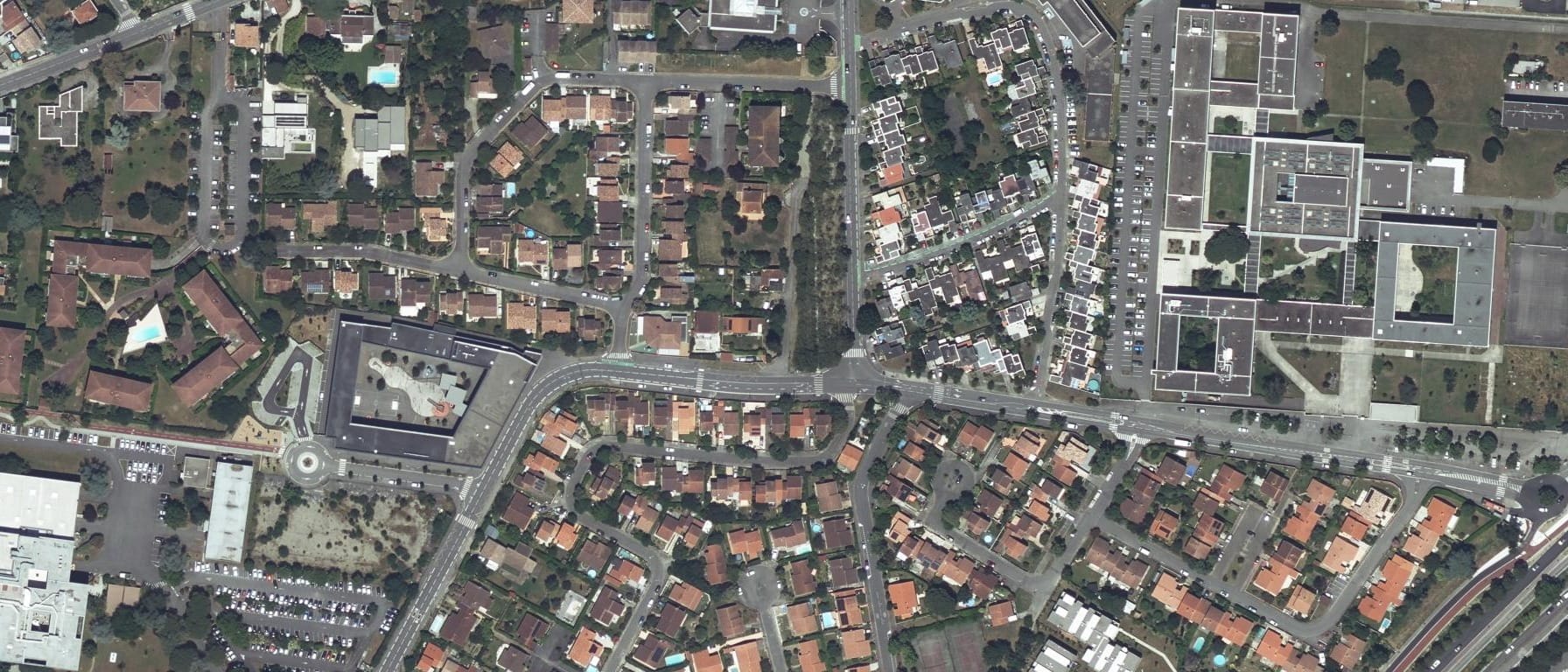 Vue aérienne de Lycée Joséphine Baker (Toulouse - 31)