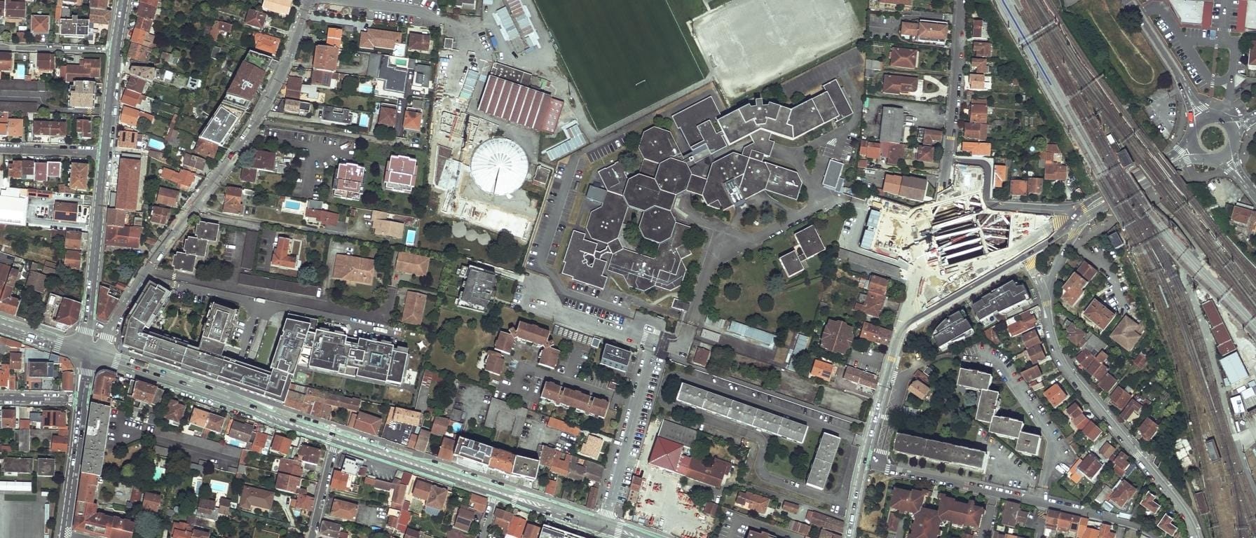 Vue aérienne de Lycée Toulouse-Lautrec - CFA Public Education Nationale