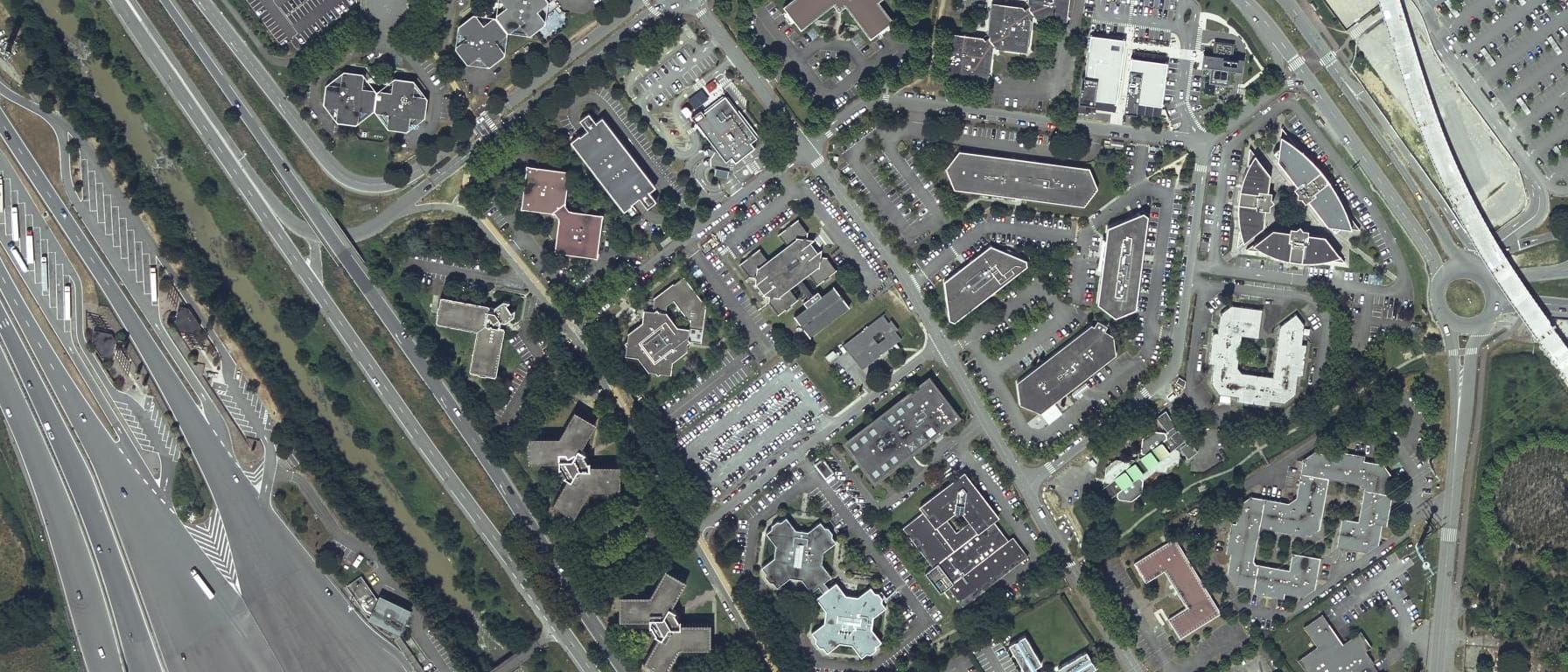 Vue aérienne de CESI Campus de Toulouse (Labège)