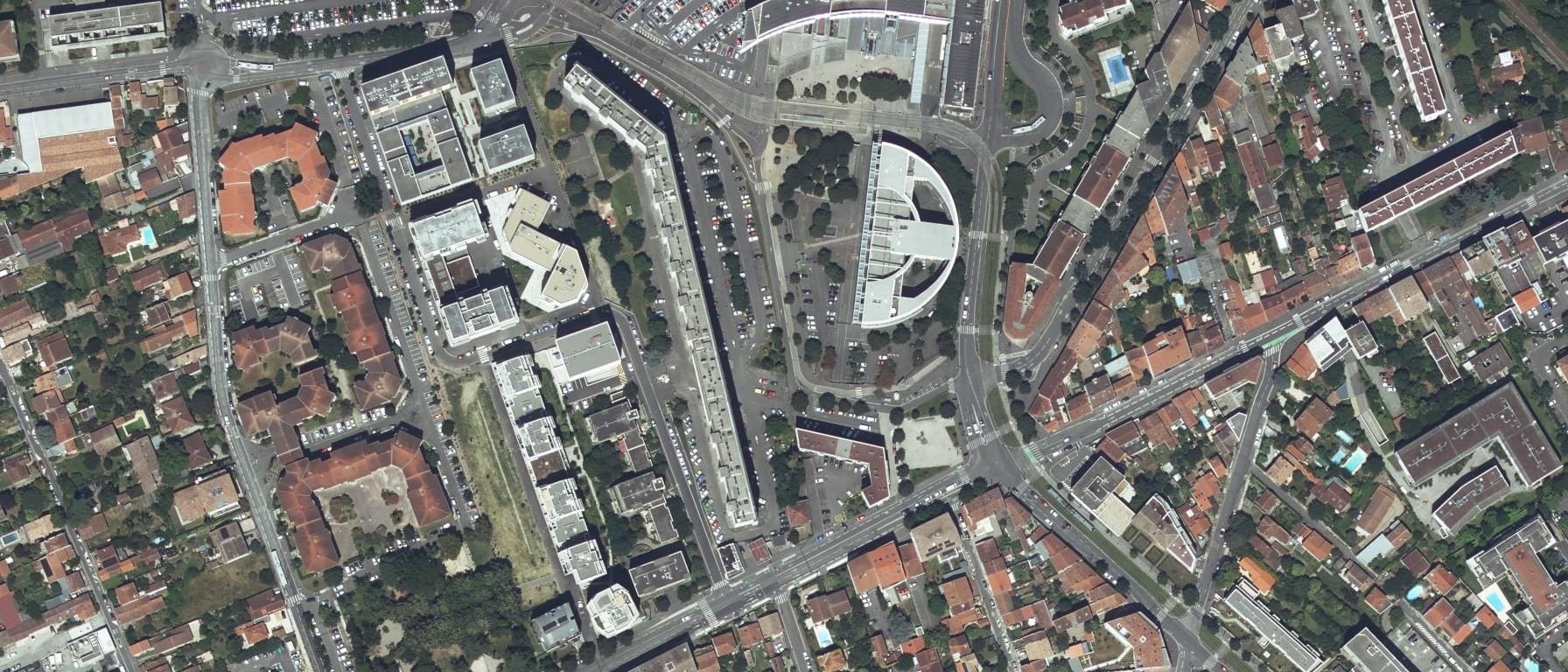 Vue aérienne de Lycée Des Arènes