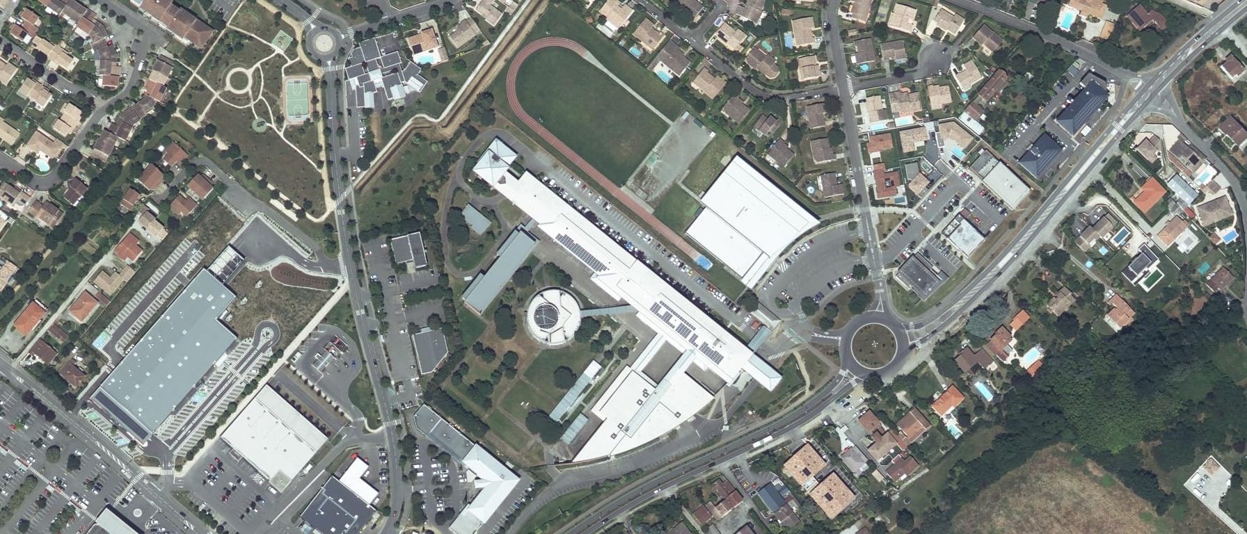 Vue aérienne de Lycée Henri Matisse