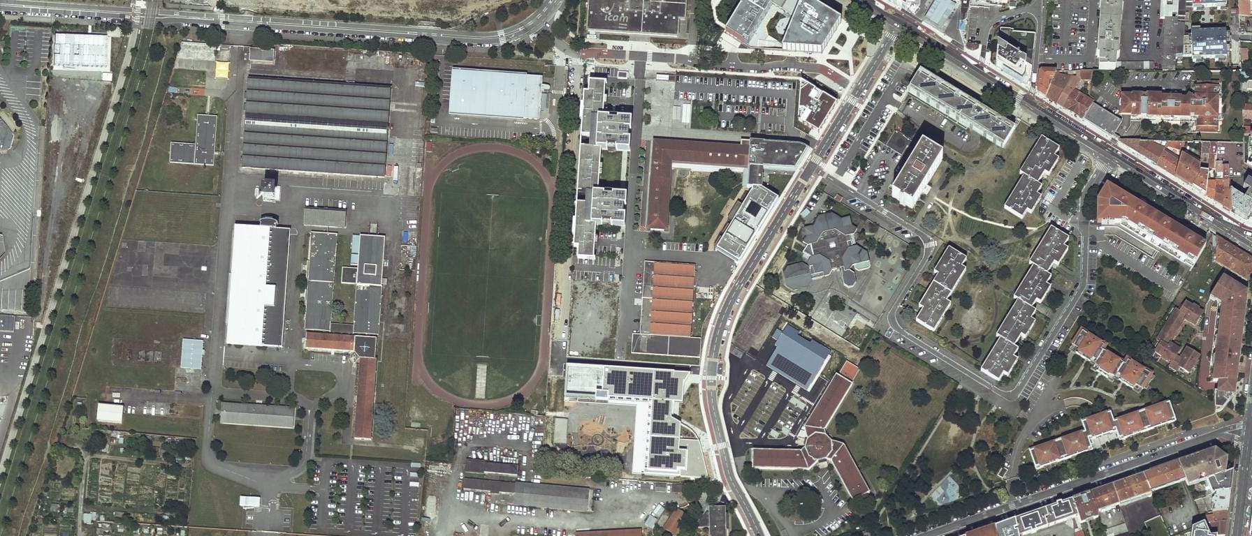 Vue aérienne de Icam Site de Toulouse - Prépa scientifique CPGE PTSI/PT (associée au Lycée Saint Joseph) (31)