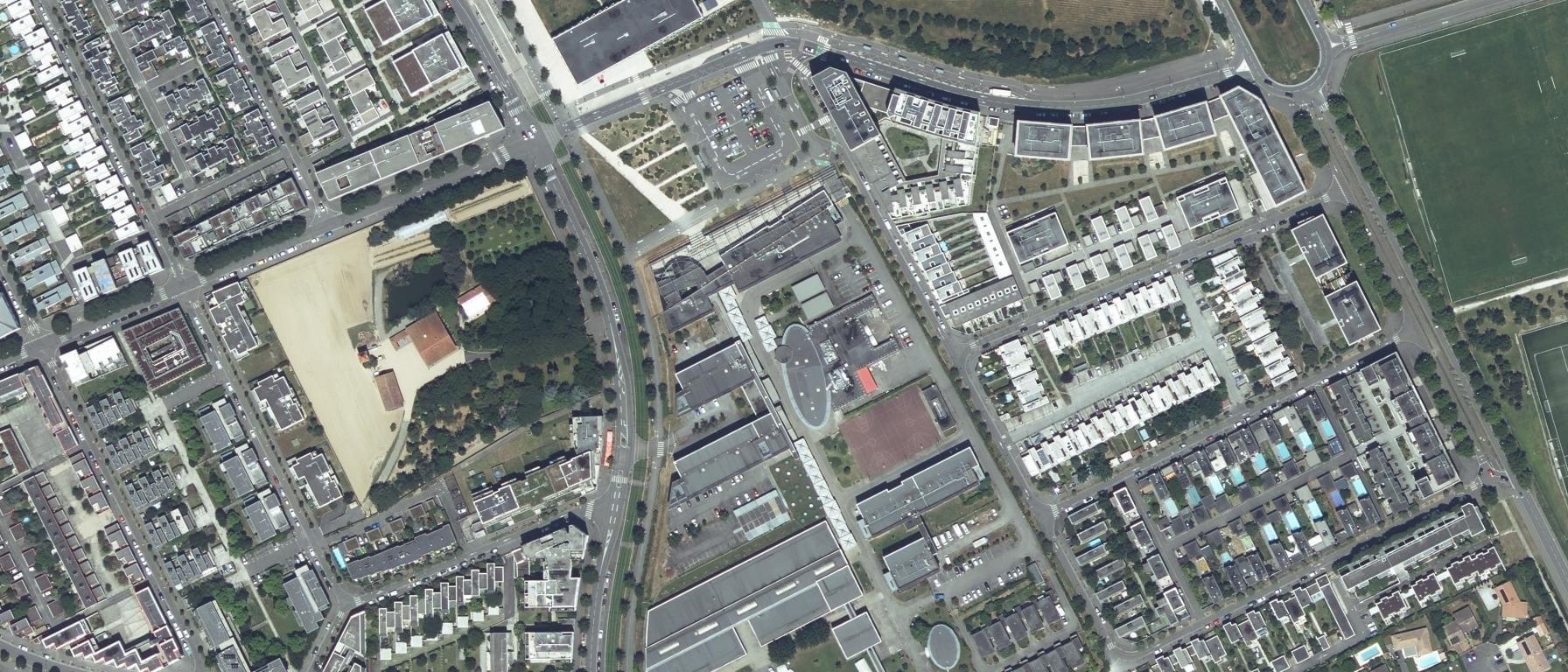 Vue aérienne de Lycée Saint-Exupéry - CFA Public Education Nationale