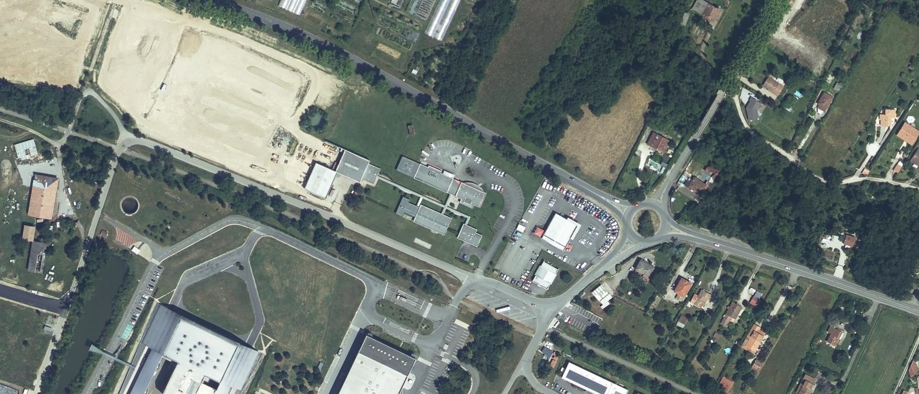Vue aérienne de Centre de formation d'apprentis union nationale des industries des carrieres et matériaux de constructions Occitanie