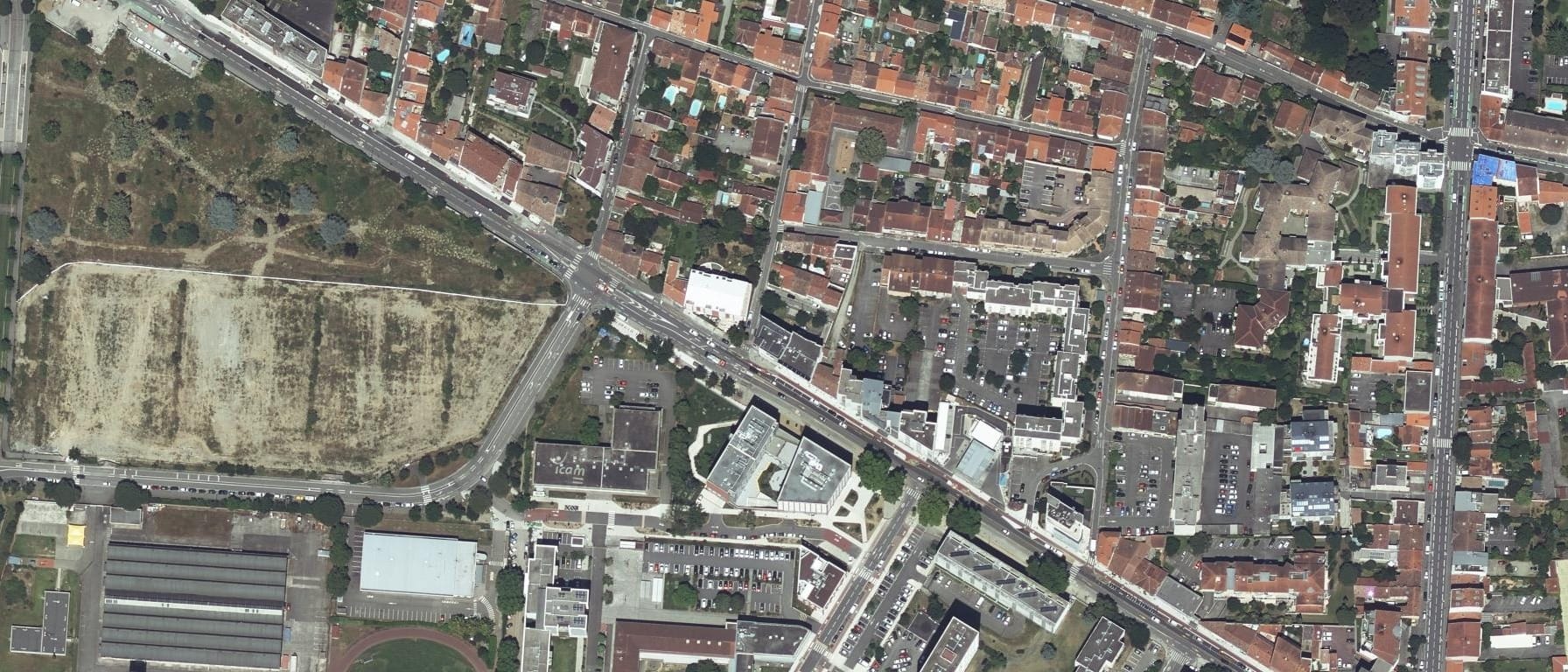 Vue aérienne de EPITA Toulouse