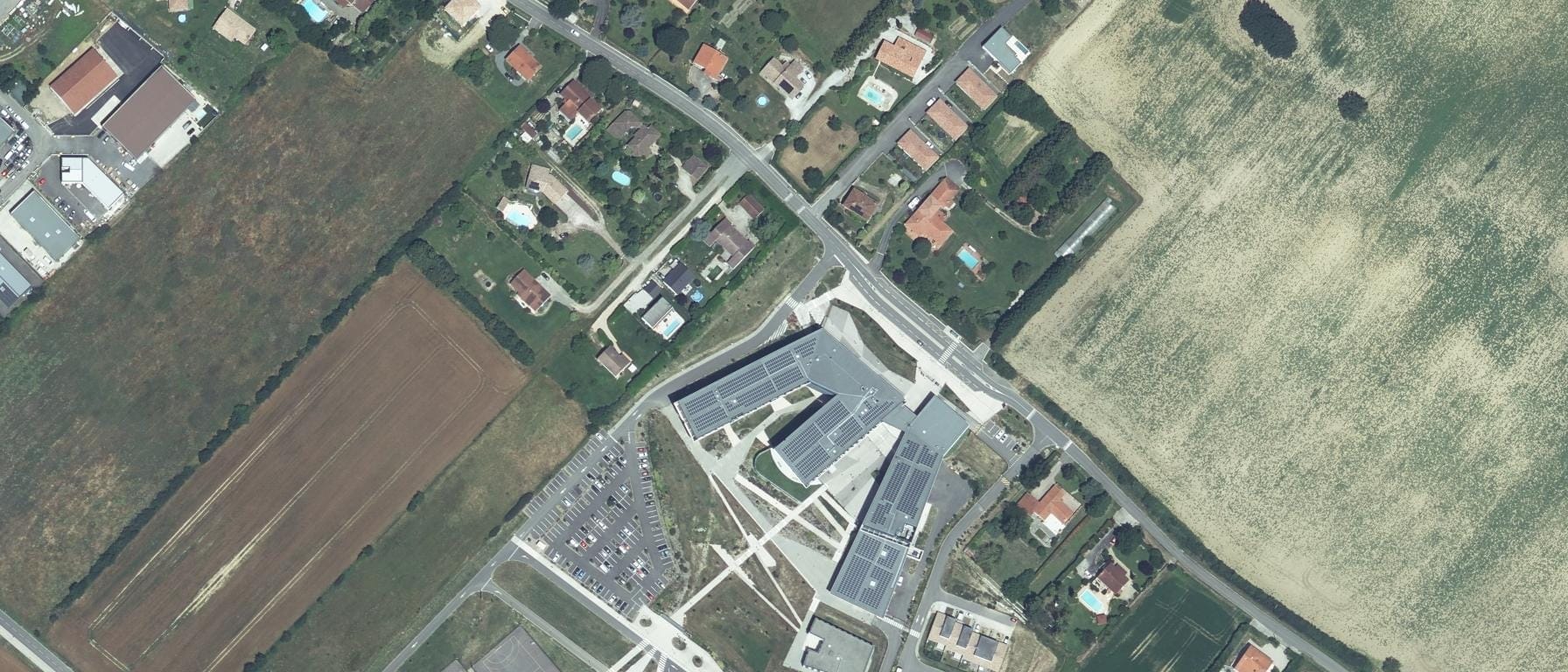 Vue aérienne de Lycée polyvalent Simone de Beauvoir