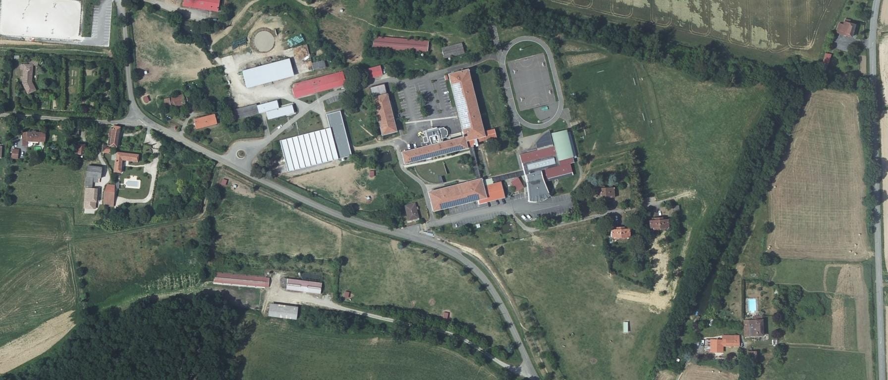 Vue aérienne de L.P.A. de Mirande