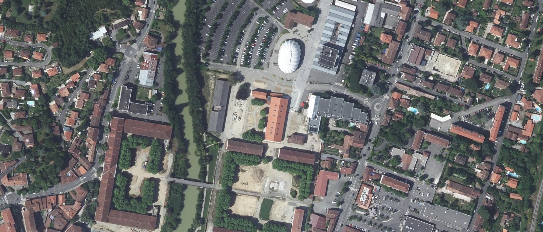 Vue aérienne de IFSI CH Auch
