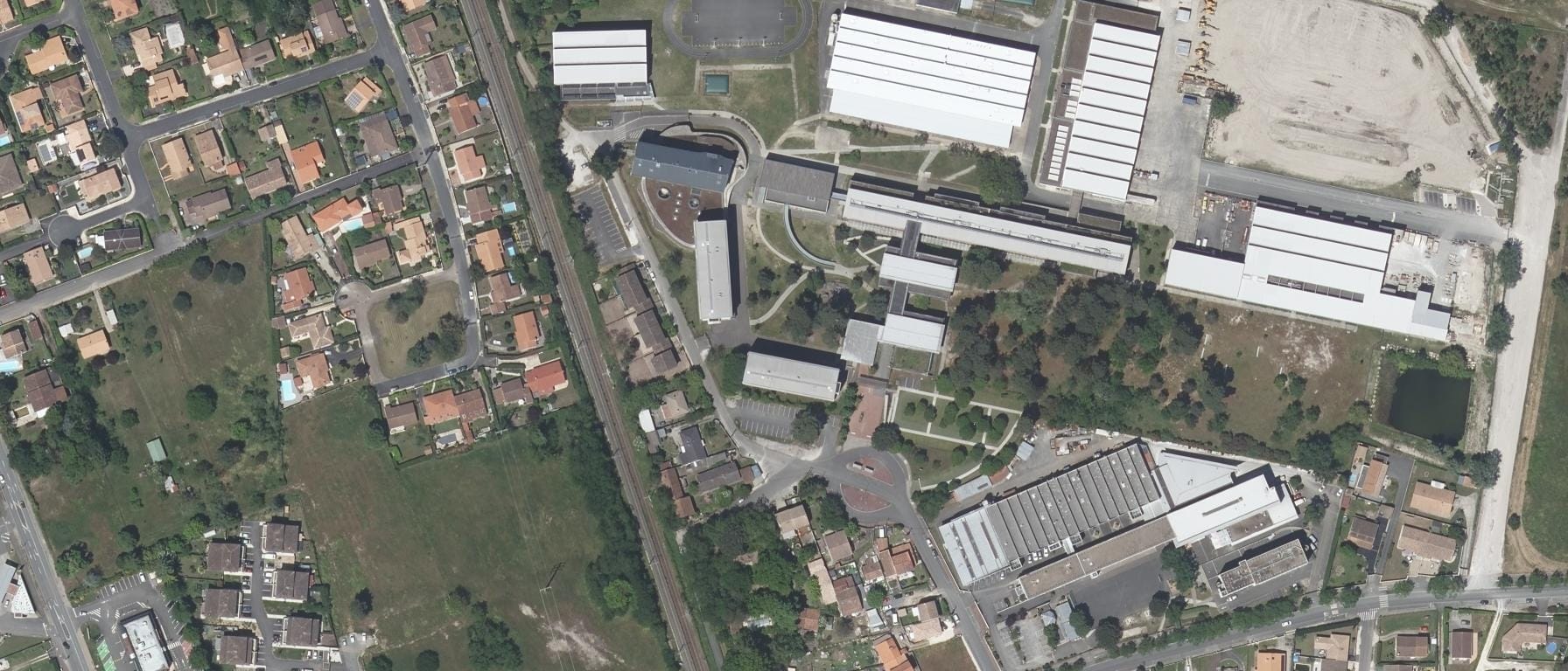 Vue aérienne de Lycée des Métiers Léonard de Vinci