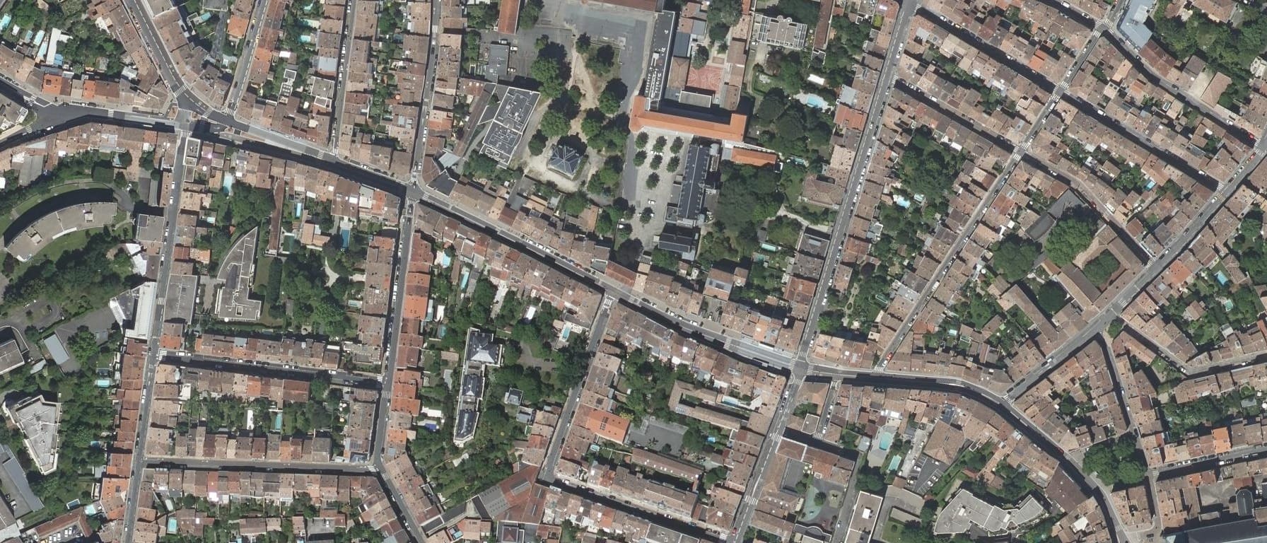 Vue aérienne de Lycée Camille Jullian
