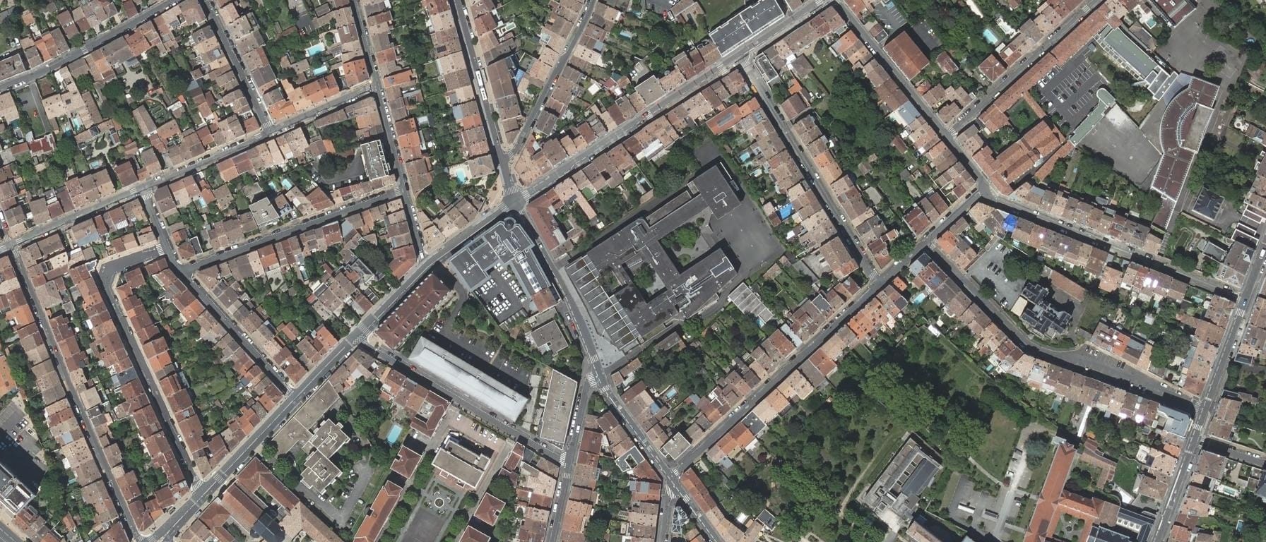 Vue aérienne de Lycée Francois Magendie