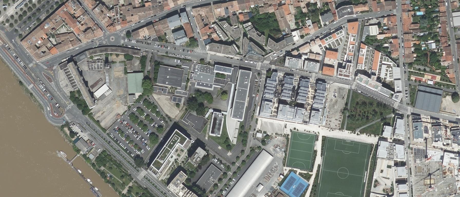 Vue aérienne de Lycée Francois Mauriac