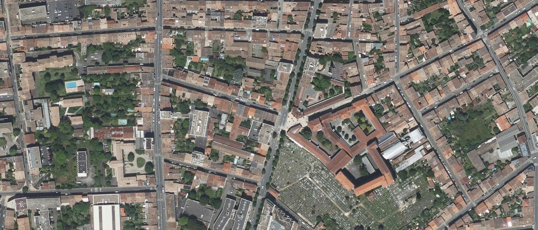 Vue aérienne de Lycée Nicolas Bremontier
