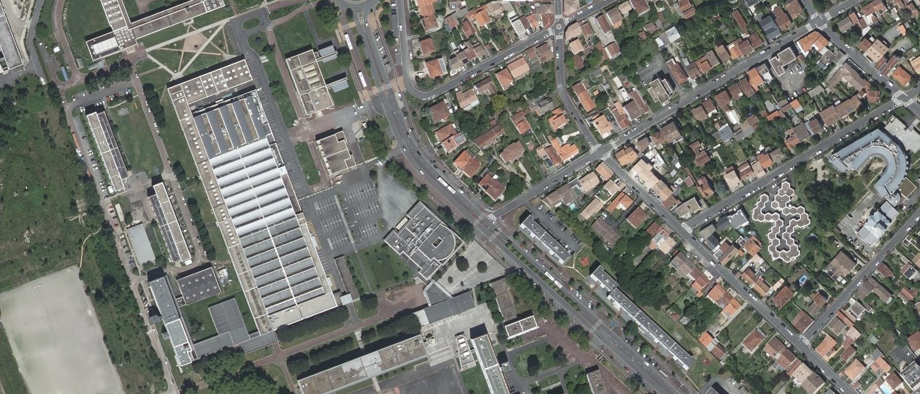 Vue aérienne de Lycée Alfred Kastler
