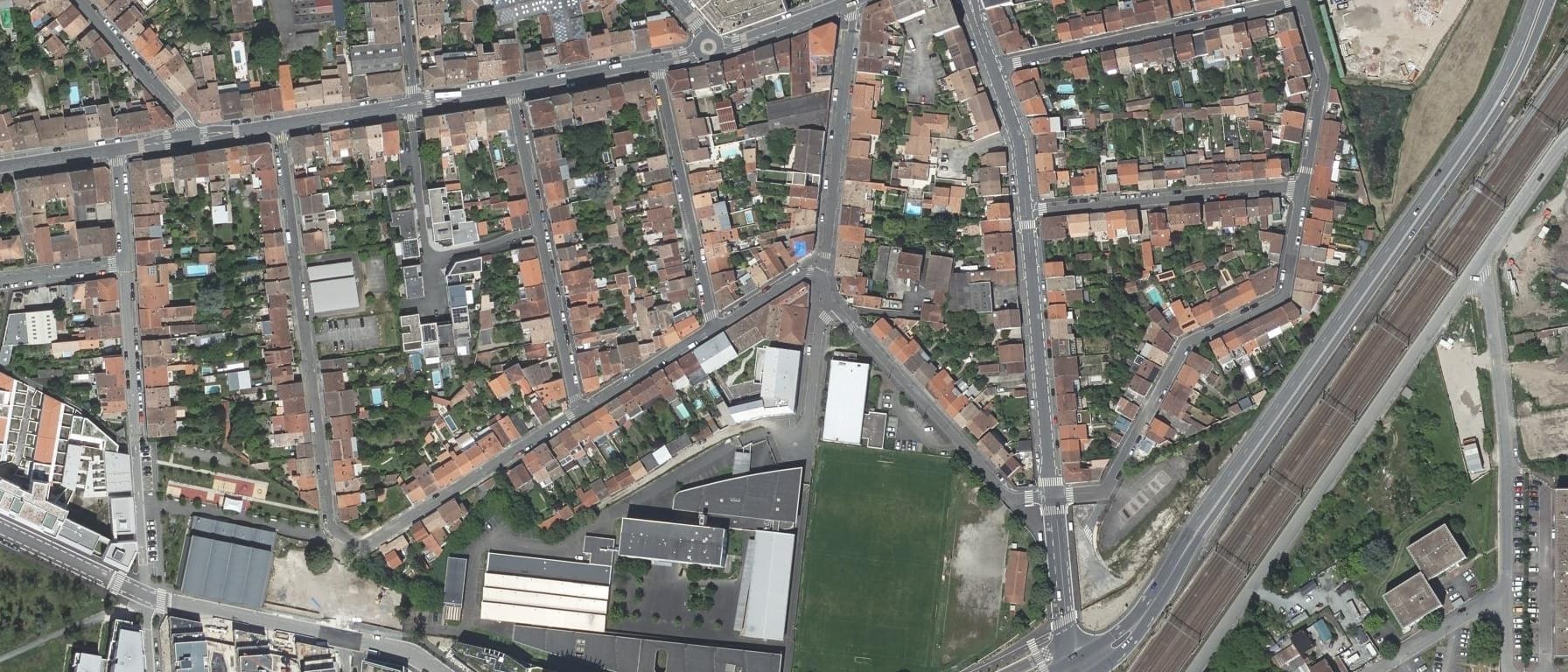 Vue aérienne de Lycée professionnel Tregey Rive De Garonne