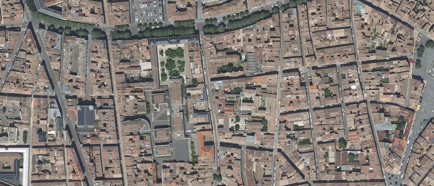 Vue aérienne de Lycée Le Mirail