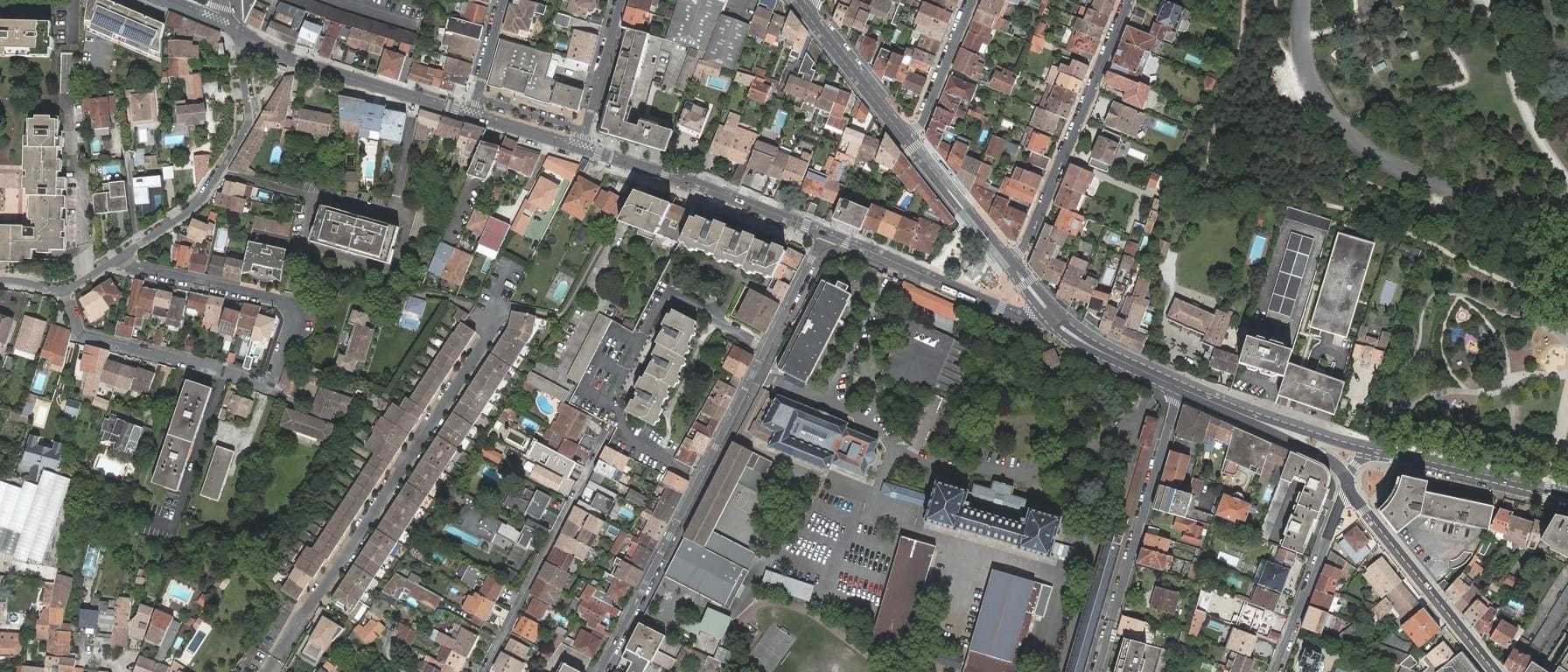 Vue aérienne de Lycée Sainte Marie Grand Lebrun (Bordeaux - 33)