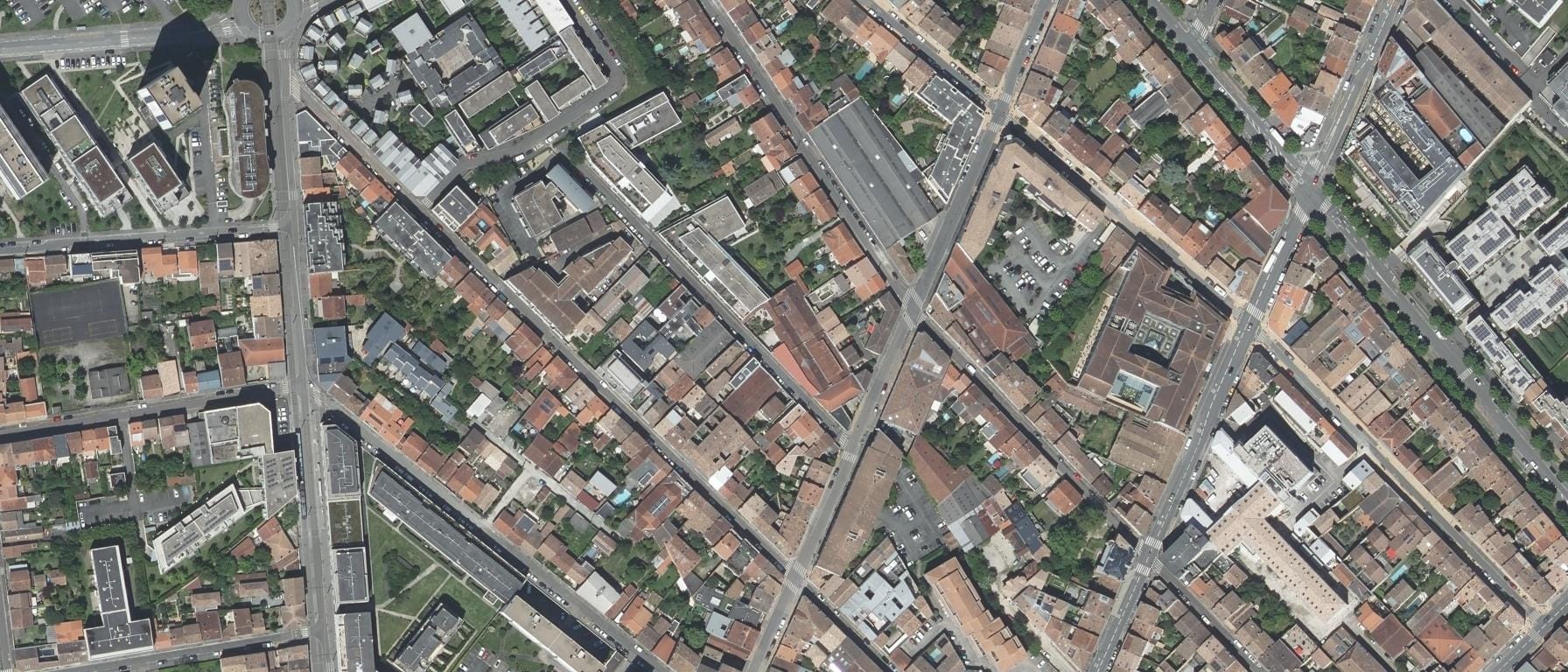Vue aérienne de Ecole privée d'esthétique Françoise B-Groupe Silvya Terrade (Bordeaux - 33)